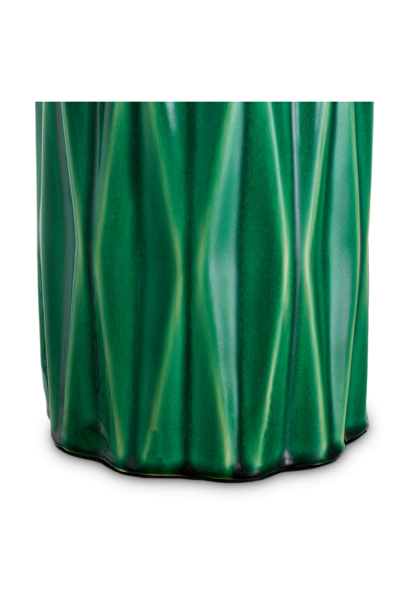 Lampe de table en céramique verte | Eichholtz Amarello | OROA.fr