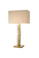 Lampe De Table A Base En Laiton Vintage | Eichholtz Mirabella | OROA.fr