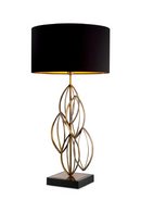 Lampe de table vintage & granite noir | Eichholtz Bellamont | OROA.fr