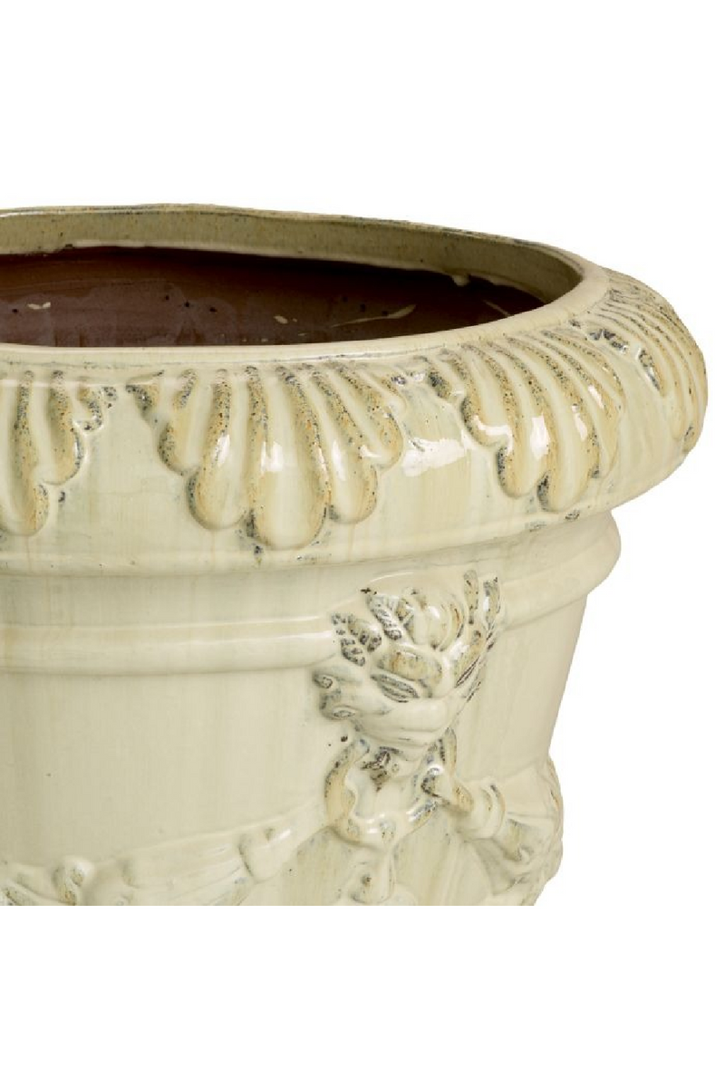 Jardinière D’extérieur En Céramique Sculptée | Eichholtz Toulon | OROA.fr