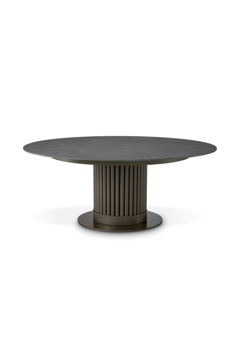 Table basse ronde en ceramique | Eichholtz Volterra | OROA.fr