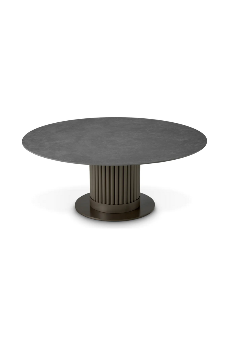 Table basse ronde en ceramique | Eichholtz Volterra | OROA.fr