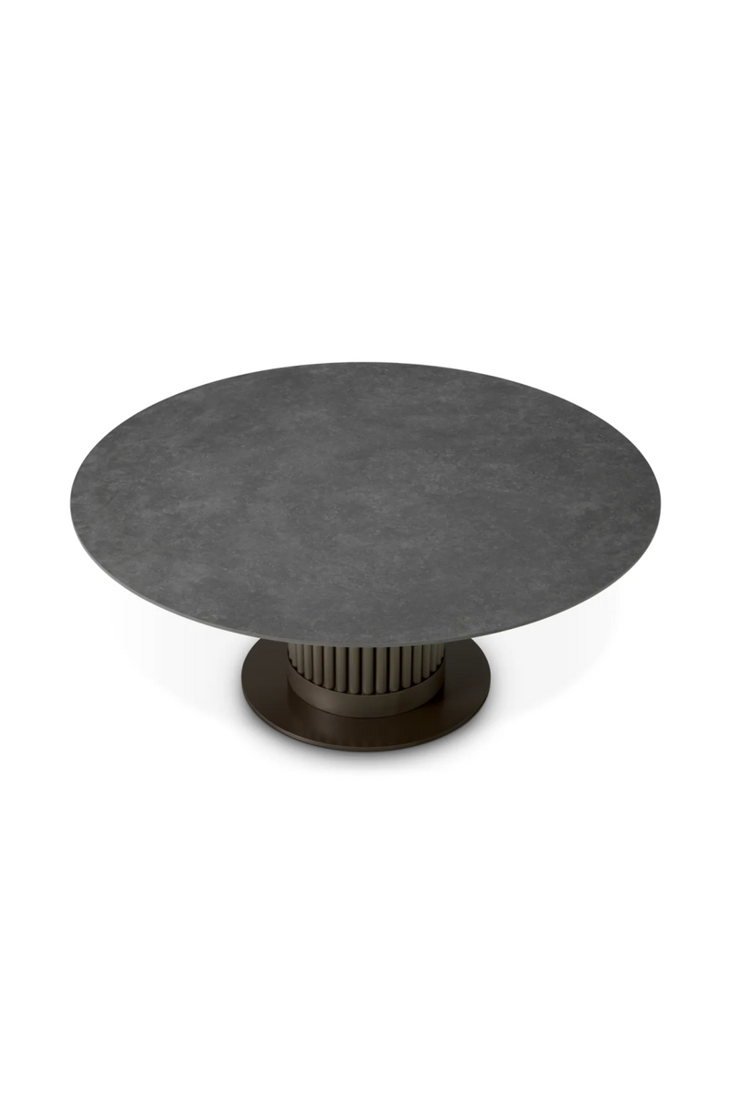 Table basse ronde en ceramique | Eichholtz Volterra | OROA.fr