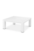 Table basse d'extérieur en aluminium blanc | Eichholtz Vistamar | OROA.fr