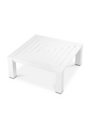 Table basse d'extérieur en aluminium blanc | Eichholtz Vistamar | OROA.fr