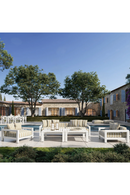 Table extérieure en aluminium blanc | Eichholtz Vistamar | OROA.fr