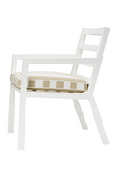Chaise d'extérieur à rayures beiges | Eichholtz Delta | OROA.fr
