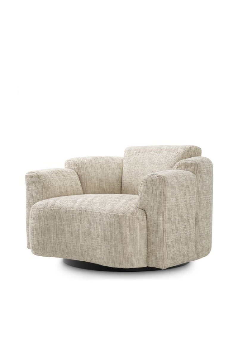 Fauteuil Pivotant Beige | Eichholtz Marbella | OROA.fr