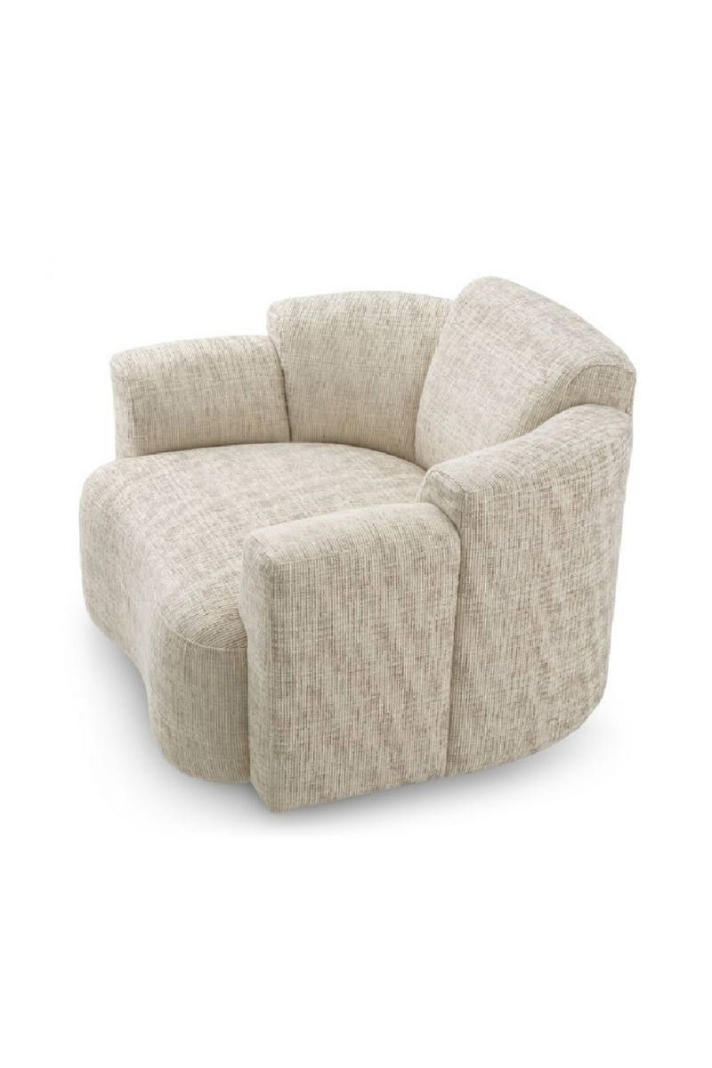 Fauteuil Pivotant Beige | Eichholtz Marbella | OROA.fr