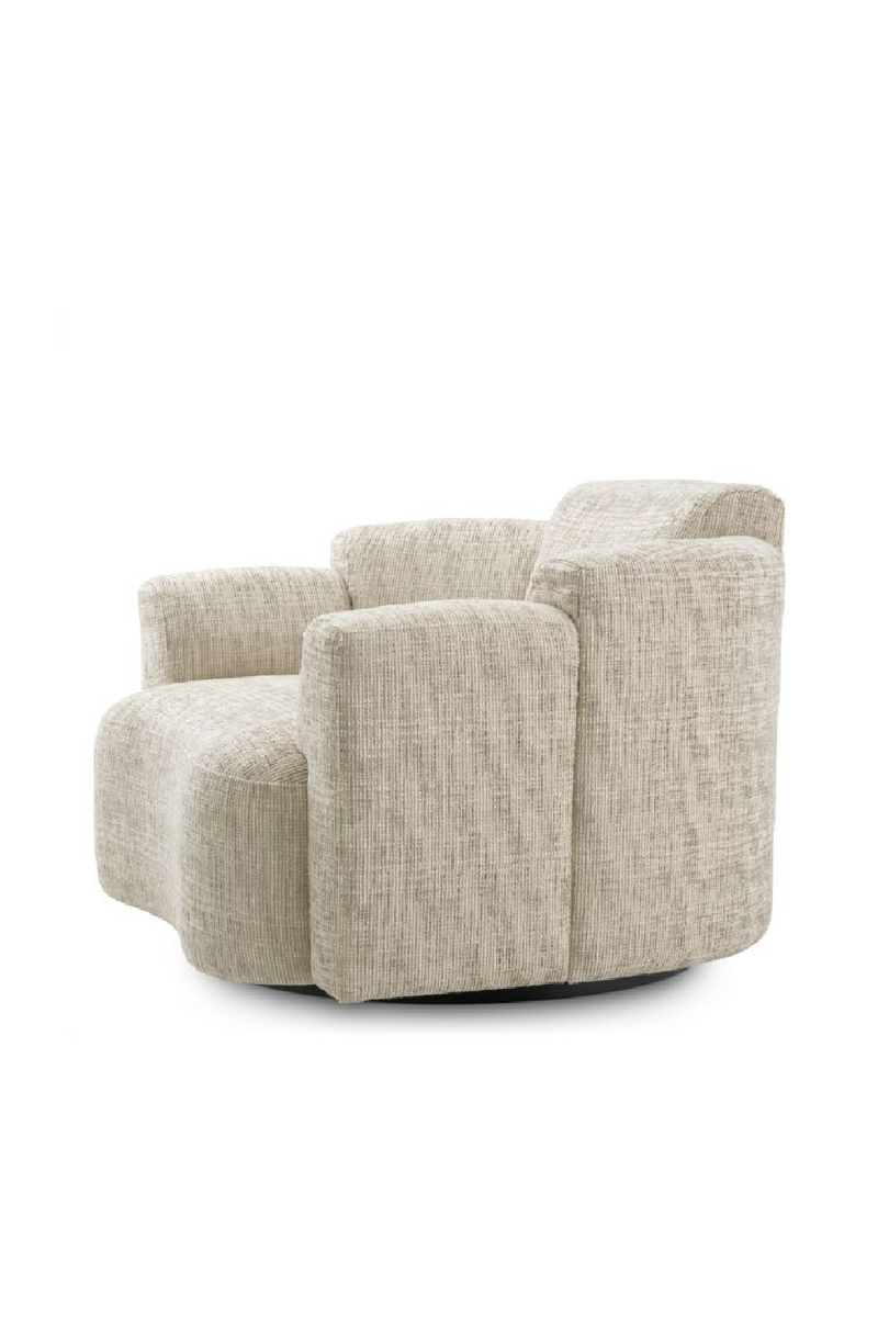 Fauteuil Pivotant Beige | Eichholtz Marbella | OROA.fr