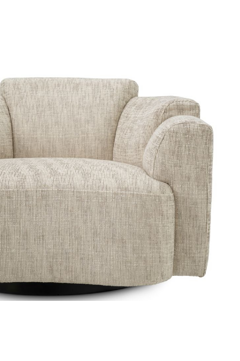 Fauteuil Pivotant Beige | Eichholtz Marbella | OROA.fr