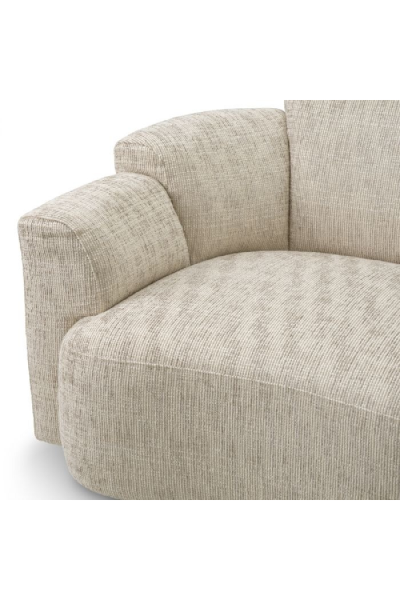 Fauteuil Pivotant Beige | Eichholtz Marbella | OROA.fr