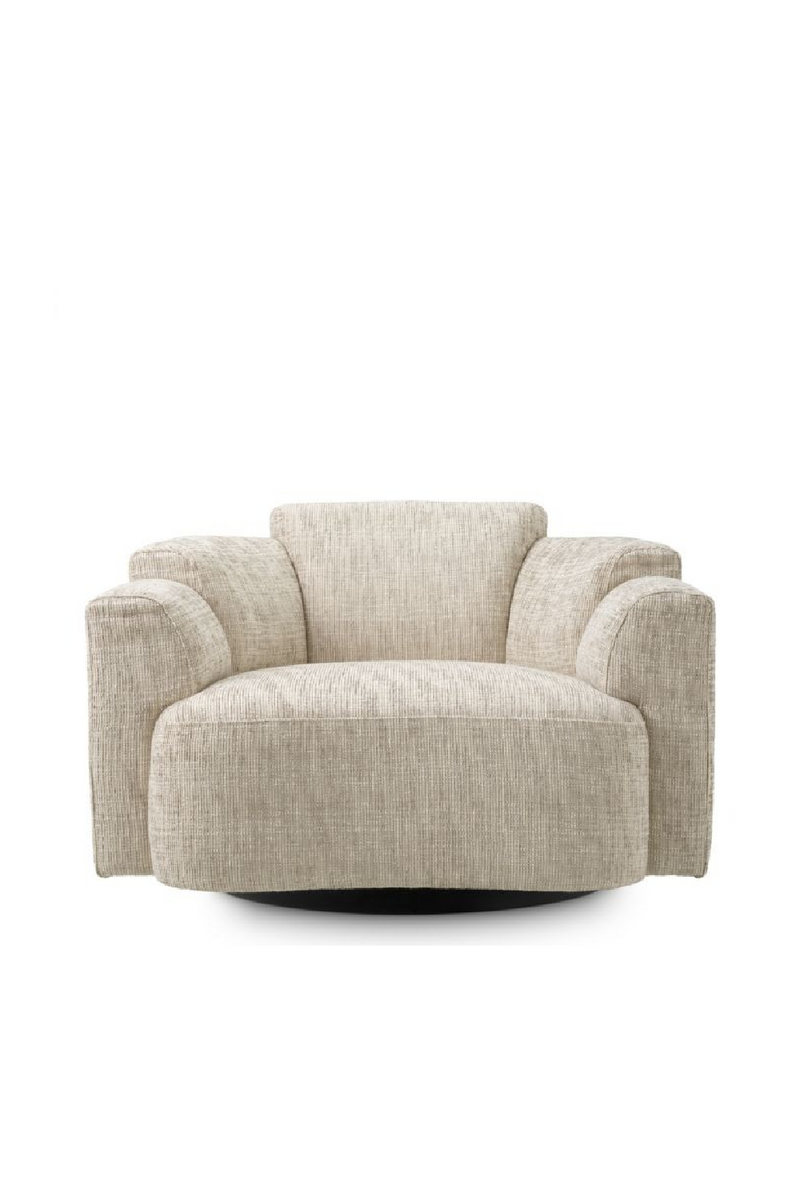Fauteuil Pivotant Beige | Eichholtz Marbella | OROA.fr