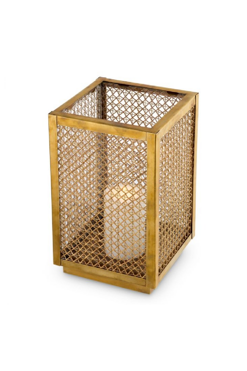 Ouragan En Rotin Encadré De Laiton | Eichholtz Cairo | OROA.fr