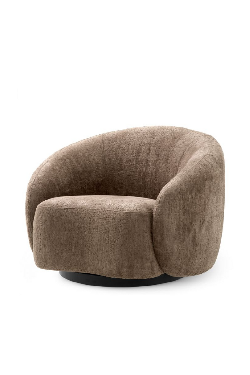Fauteuil Pivotant Marron | Eichholtz Amore | OROA.fr