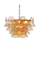 Chandelier en verre couleur champagne | Eichholtz Clarendon | OROA.fr