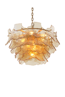 Chandelier en verre couleur champagne | Eichholtz Clarendon | OROA.fr