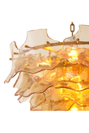 Chandelier en verre couleur champagne | Eichholtz Clarendon | OROA.fr
