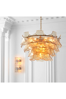Chandelier en verre couleur champagne | Eichholtz Clarendon | OROA.fr