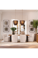 Table de Salle à Manger en Chêne Découpé au Laser S | Eichholtz Rubicon | OROA.fr