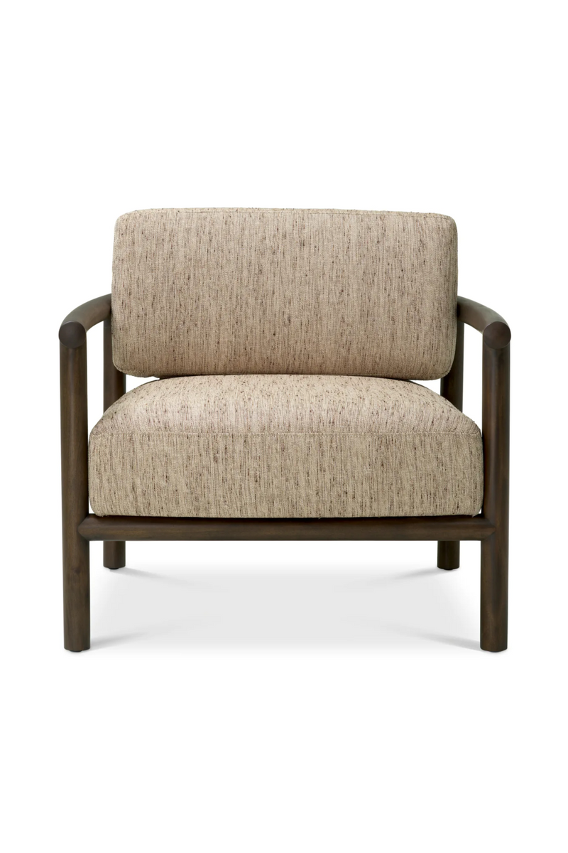 Fauteuil Lounge Encadré en Acajou | Eichholtz Ombria | OROA.fr