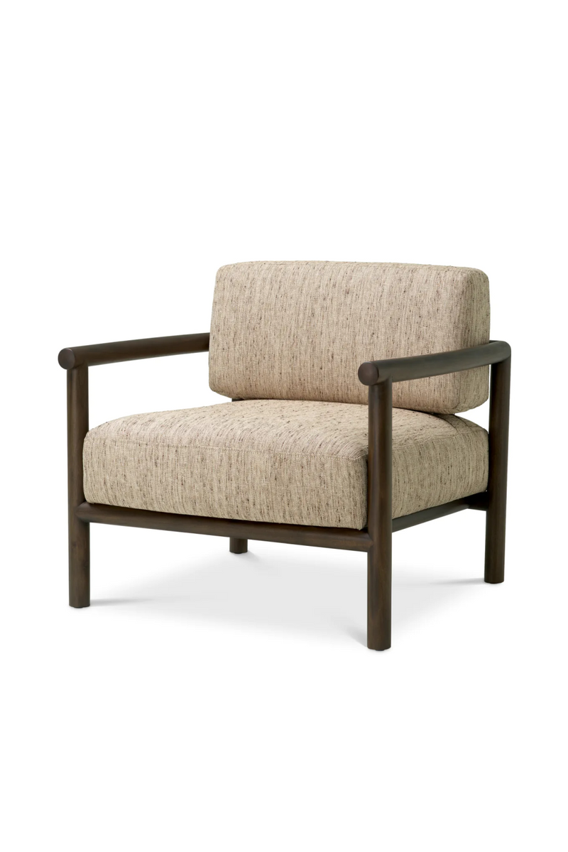 Fauteuil Lounge Encadré en Acajou | Eichholtz Ombria | OROA.fr