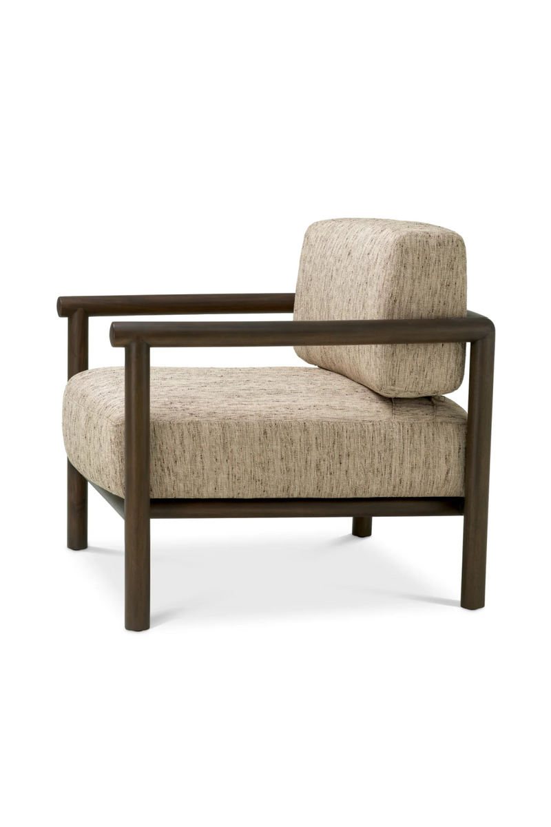 Fauteuil Lounge Encadré en Acajou | Eichholtz Ombria | OROA.fr