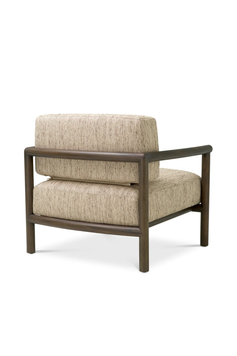 Fauteuil Lounge Encadré en Acajou | Eichholtz Ombria | OROA.fr