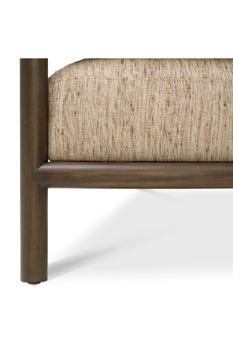 Fauteuil Lounge Encadré en Acajou | Eichholtz Ombria | OROA.fr