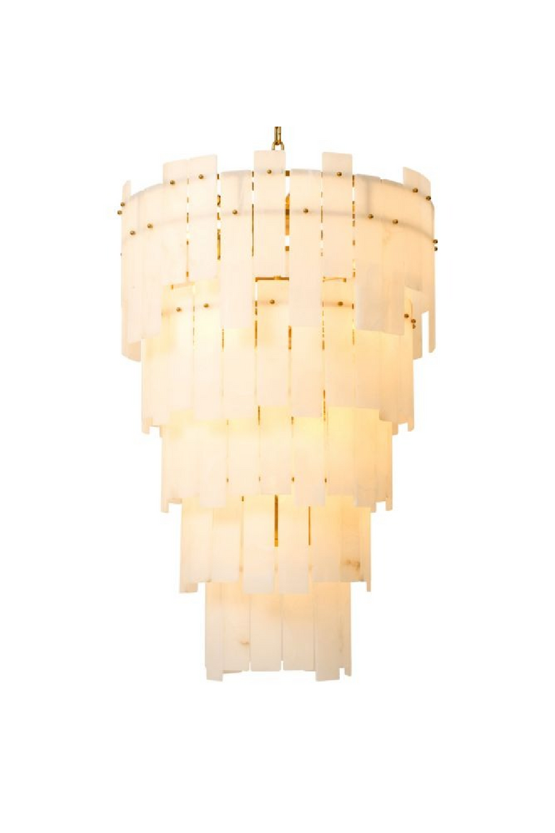 Chandelier A Etages En Albâtre XL | Eichholtz Greyson | OROA.fr