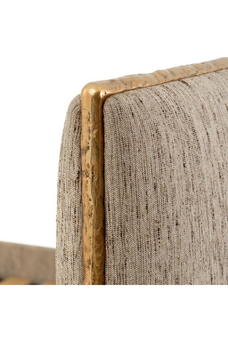 Lit Beige A Bord Métallique | Eichholtz Ashford | OROA.fr