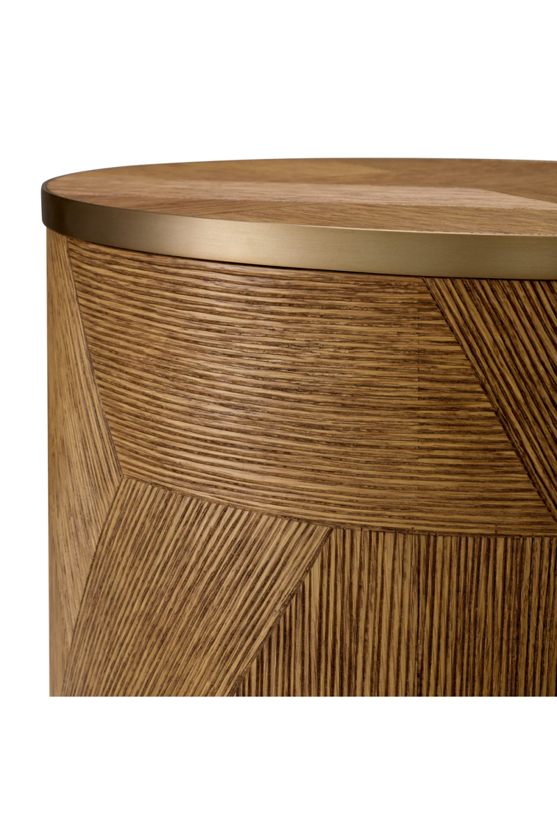 Table D’appoint en Chêne Sculpté | Eichholtz Velutto | OROA.fr