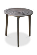 Table D’appoint Ronde Finition Bronze | Eichholtz Granito | OROA.fr
