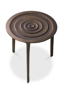 Table D’appoint Ronde Finition Bronze | Eichholtz Granito | OROA.fr