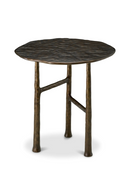 Table D’appoint Ronde en Bronze | Eichholtz Amboise | OROA.fr
