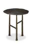 Table D’appoint Ronde en Bronze | Eichholtz Amboise | OROA.fr
