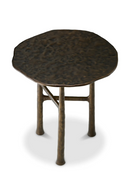 Table D’appoint Ronde en Bronze | Eichholtz Amboise | OROA.fr