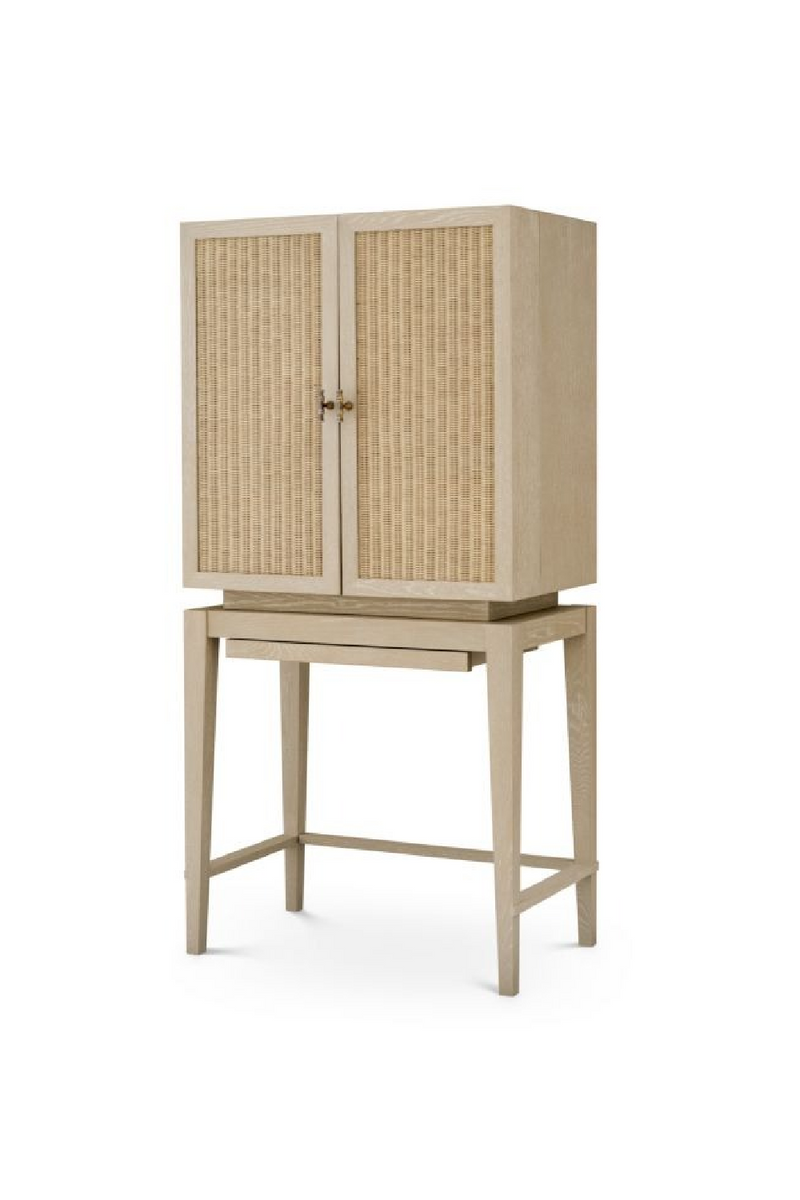 Armoire De Bar En Rotin Tressé | Eichholtz Borchard | OROA.fr