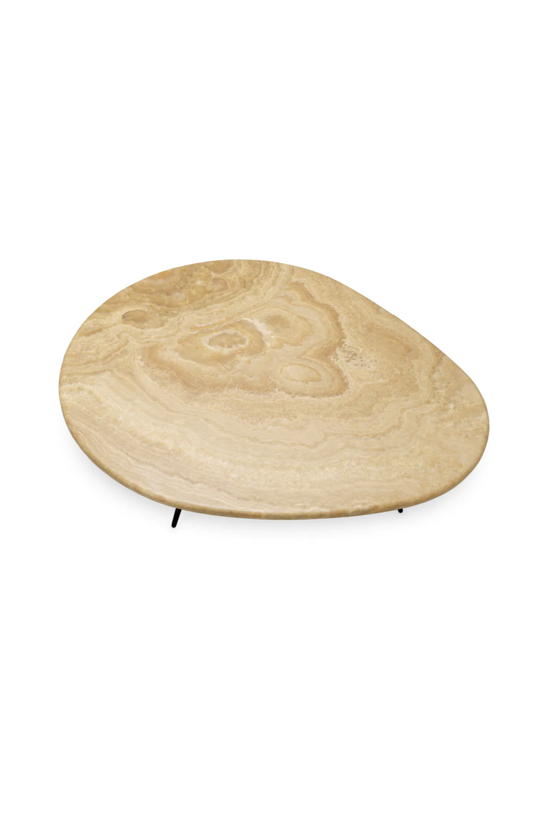 Table basse en onyx de forme organique | Eichholtz Portofino | OROA.fr