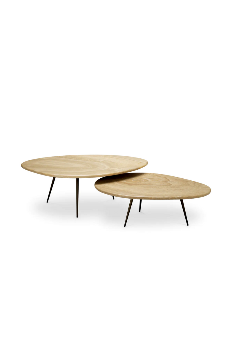 Table basse en onyx de forme organique | Eichholtz Portofino | OROA.fr