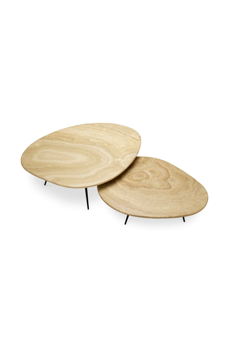 Table basse en onyx de forme organique | Eichholtz Portofino | OROA.fr