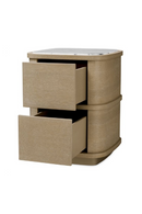 Table De Nuit A Deux Tiroirs Avec Plateau En Marbre | Eichholtz Cabana | OROA.fr