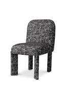 Chaise de Salle à Manger Noire Imprimée | Eichholtz Magnus | OROA.fr