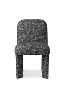 Chaise de Salle à Manger Noire Imprimée | Eichholtz Magnus | OROA.fr