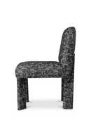 Chaise de Salle à Manger Noire Imprimée | Eichholtz Magnus | OROA.fr