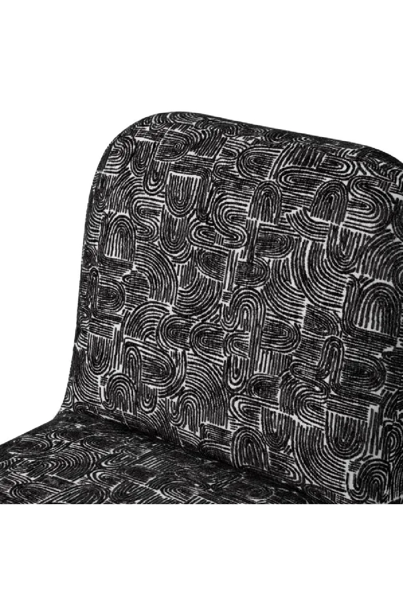 Chaise de Salle à Manger Noire Imprimée | Eichholtz Magnus | OROA.fr