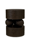 Table d’Appoint en Chêne Ébène Martelé | Eichholtz Thoren | OROA.fr