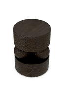 Table d’Appoint en Chêne Ébène Martelé | Eichholtz Thoren | OROA.fr