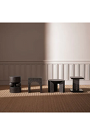 Table d’Appoint en Chêne Ébène Martelé | Eichholtz Thoren | OROA.fr