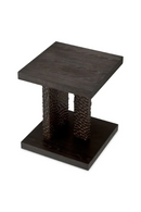 Table d’Appoint Martelée en Chêne Ébène | Eichholtz Bravon | OROA.fr